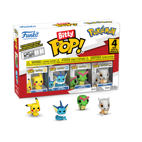Blister 4 figuras Bitty POP Pokemon Pikachu
