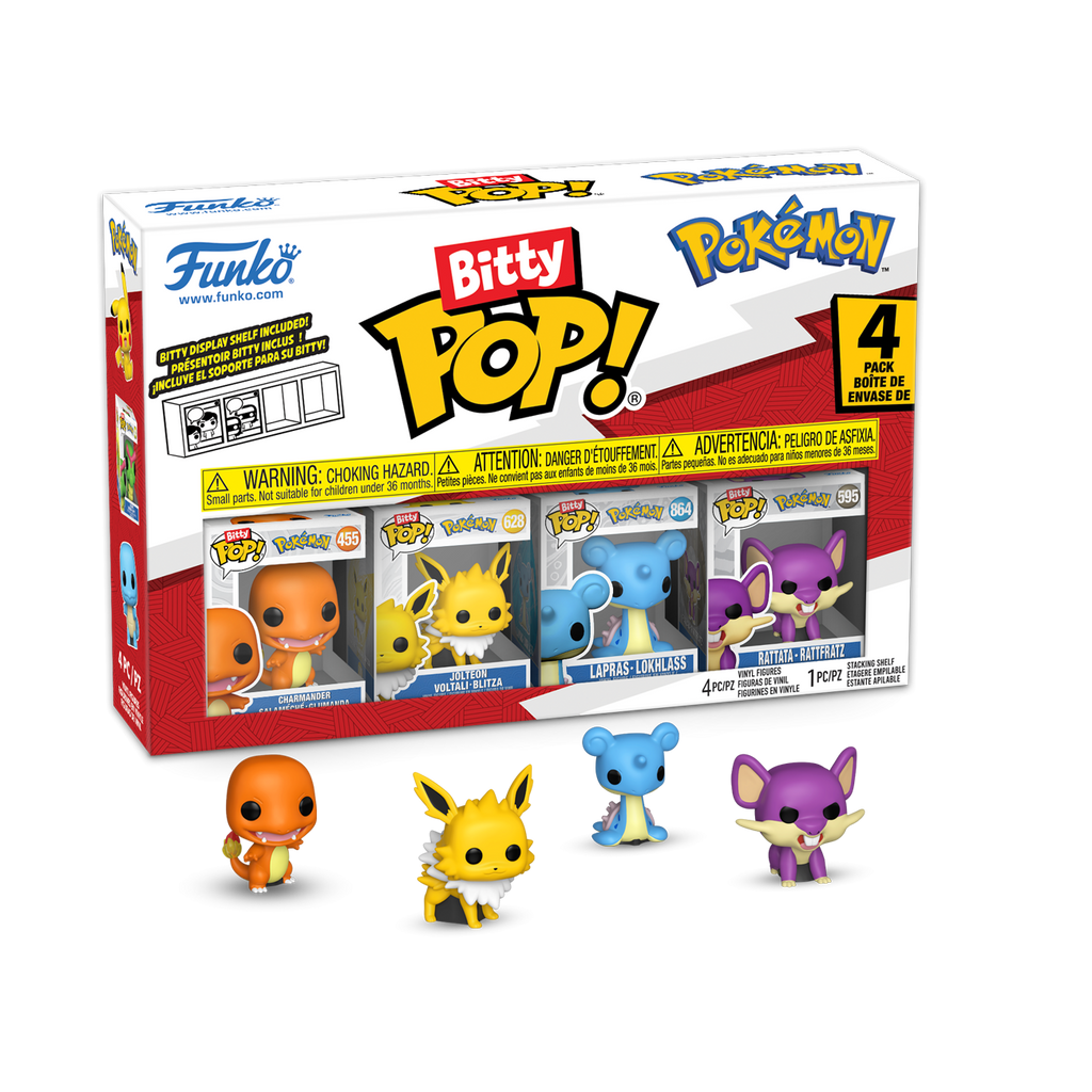 Blister 4 figuras Bitty POP Pokemon Charmander