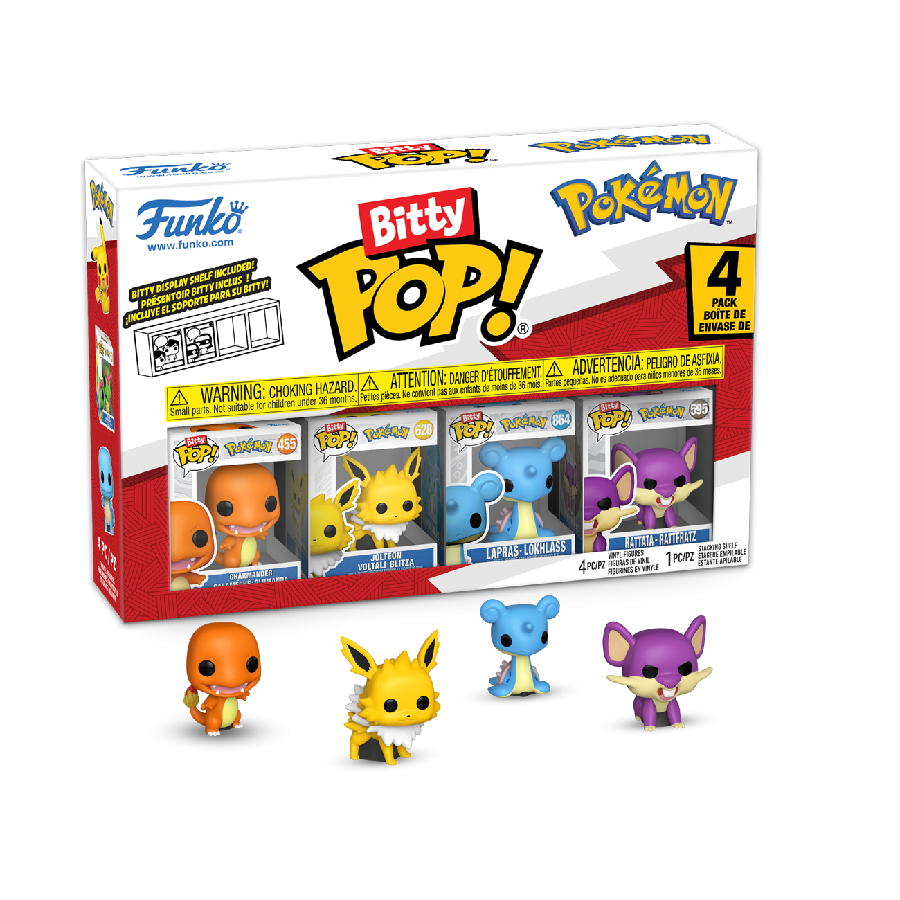 Blister 4 figuras Bitty POP Pokemon Charmander