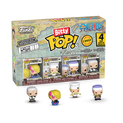 Blister 4 figuras Bitty POP One Piece Sanji