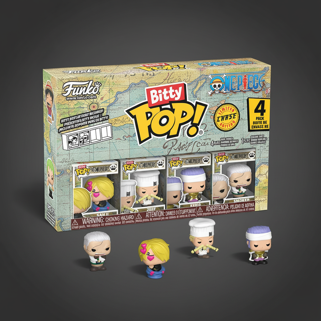 Bitty POP One Piece Sanji Pack 4 Funko minifiguras — PokeLine