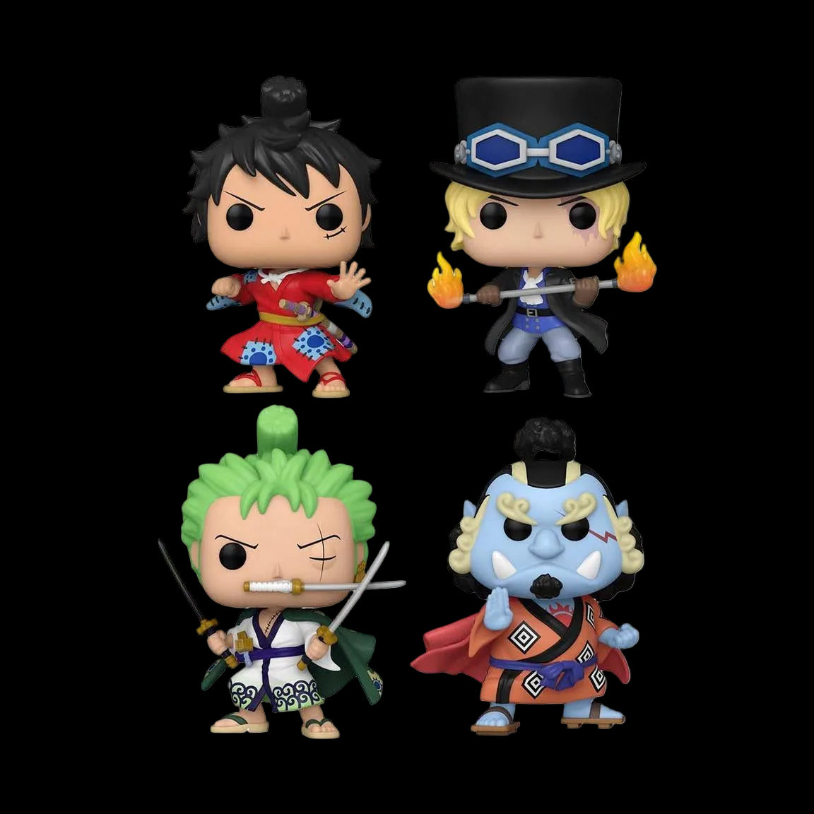Blister 4 figuras POP One Piece Exclusive