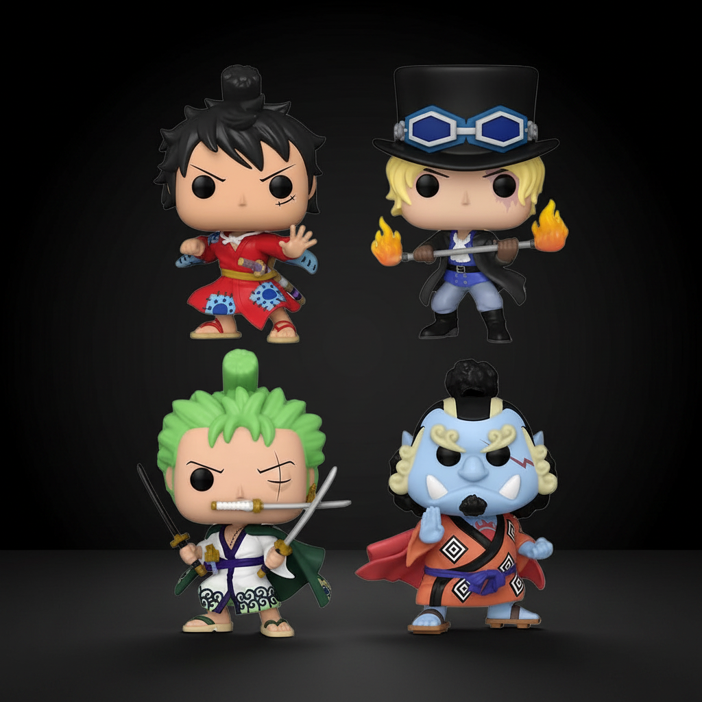 Blister 4 figuras POP One Piece Exclusive