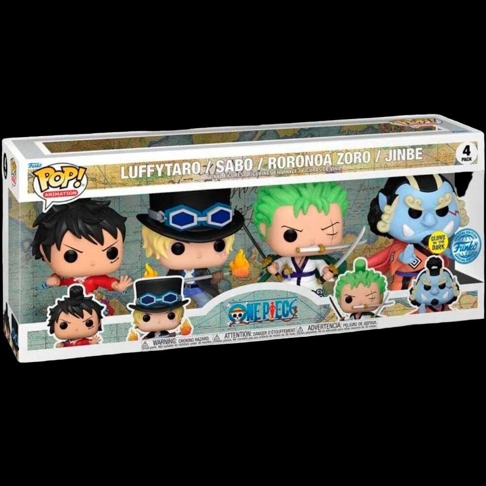 Blister 4 figuras POP One Piece Exclusive