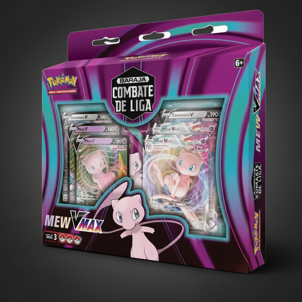 League Battle Deck Mew VMAX Pokémon TCG español — PokeLine