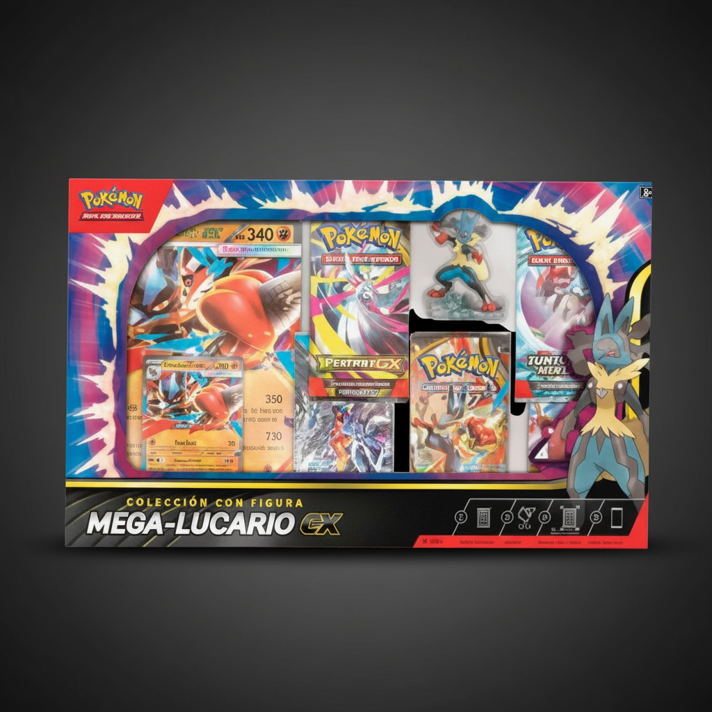 Blíster Mega Lucario ex Pokémon TCG español — PokeLine